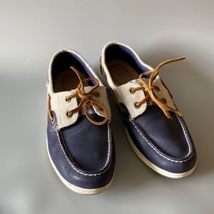 Sperry Top-Sider Boat Shoes Navy Blue Leather Women’s Size 7